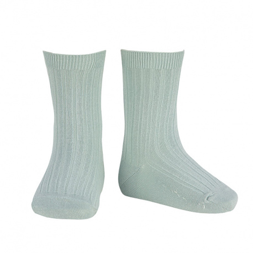 condor　Perle cotton socks with openwork cuff