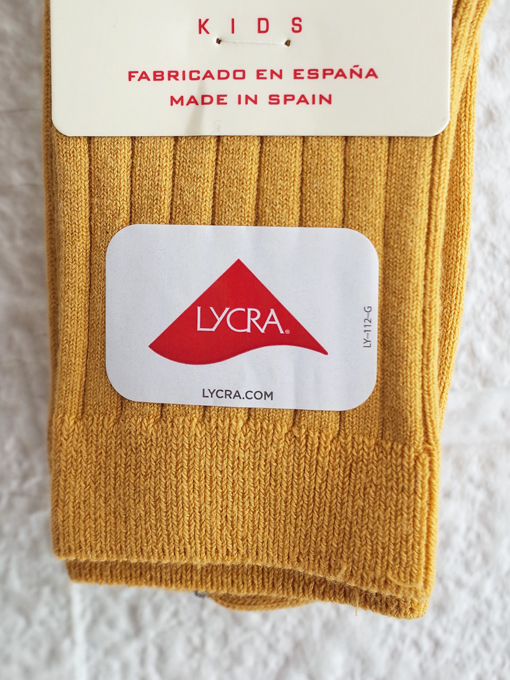 condor スペインソックスブランド Basic rib short socks MUSTARD リブソックス
