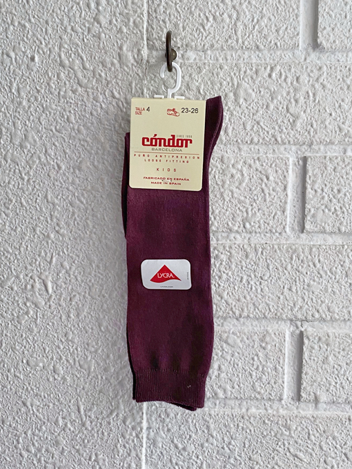 CONDOR　Plain stitch basic knee high socks 　プレーンハイソックス