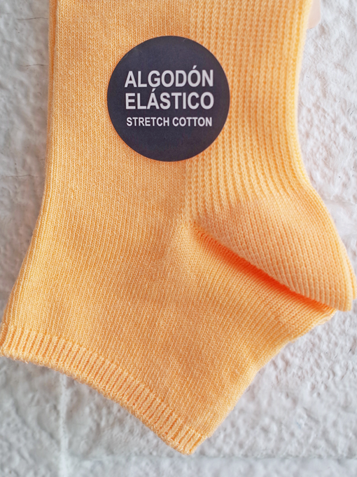 condor　スペインソックスブランド　Elastic cotton ankle socks PEACH　アンクルソックス