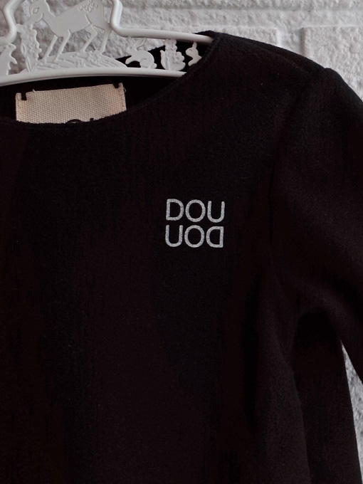 イタリア子供服 DOUUOD ベビーセットスーツ カシュクールカーディガン&足つきレギンス