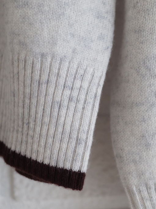 フェアアイルセーター Jumper1234 Cashmere Wool Fair Isle Yoke Crew