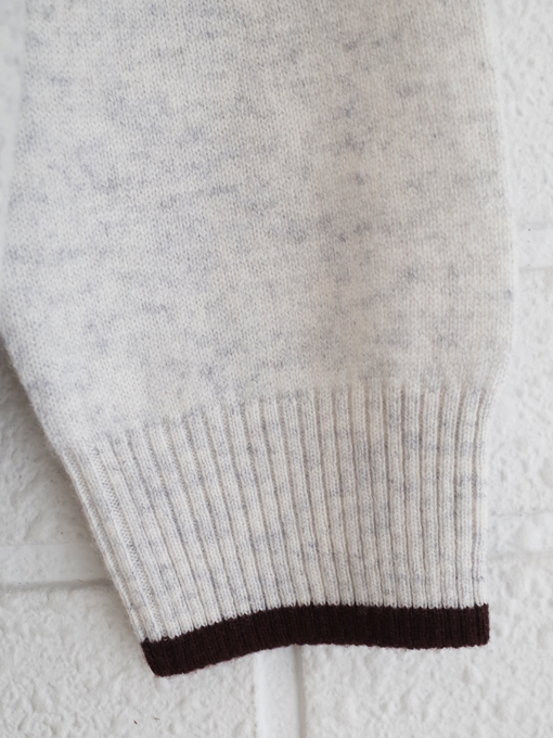 フェアアイルセーター Jumper1234 Cashmere Wool Fair Isle Yoke Crew