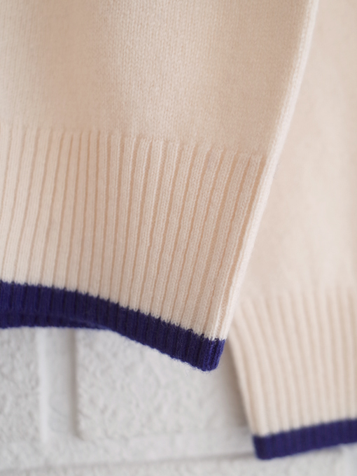 フェアアイルセーター Jumper1234 Cashmere Wool Fair Isle Yoke Crew