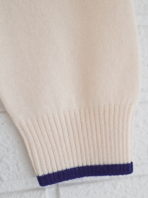 フェアアイルセーター Jumper1234 Cashmere Wool Fair Isle Yoke Crew