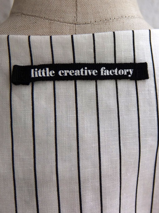 スペイン バルセロナ リトルクリエイティブファクトリー LITTLE CREATIVE FACTORY ストライプノースリーブワンピース