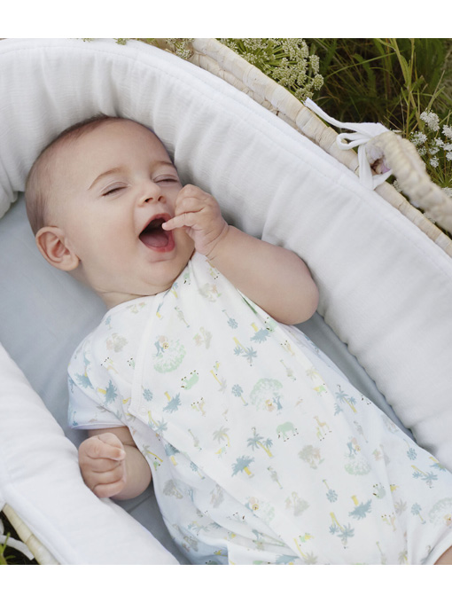 petit bateau プチバトー 半袖プリントロンパース