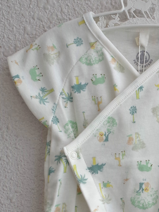 petit bateau プチバトー 半袖プリントロンパース