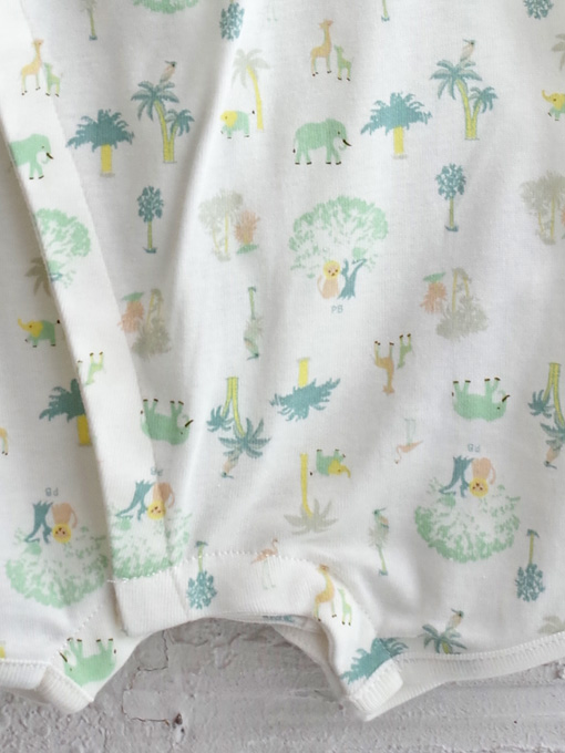 petit bateau プチバトー 半袖プリントロンパース