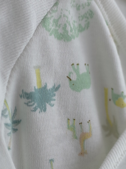 petit bateau プチバトー 半袖プリントロンパース