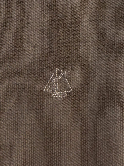 フランス子供服 PETIT BATEAU プチバトー コットンピケ衿付き半袖プルオーバ−