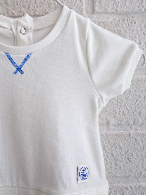 petit bateau プチバトー 半袖セットアップロンパース