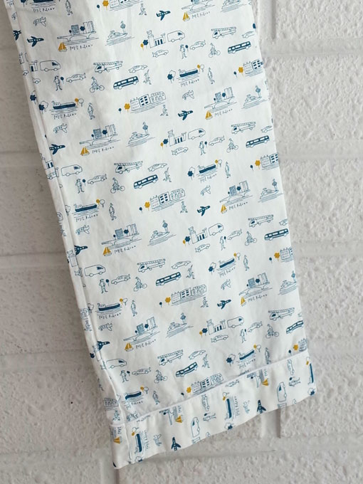 petit bateau プチバトー プリント前開き長袖パジャマ