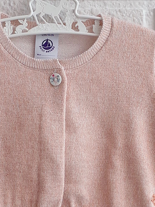petit bateau プチバトー ブロンズニットカーディガン