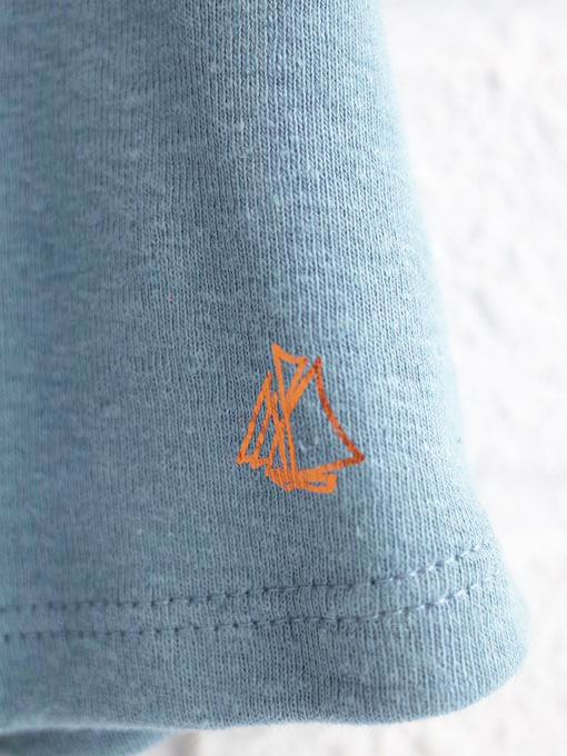 petit bateau プチバトー コットンリネンフリル袖カットソー