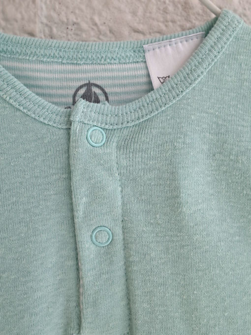 petit bateau プチバトー コットンリネンショートロンパース