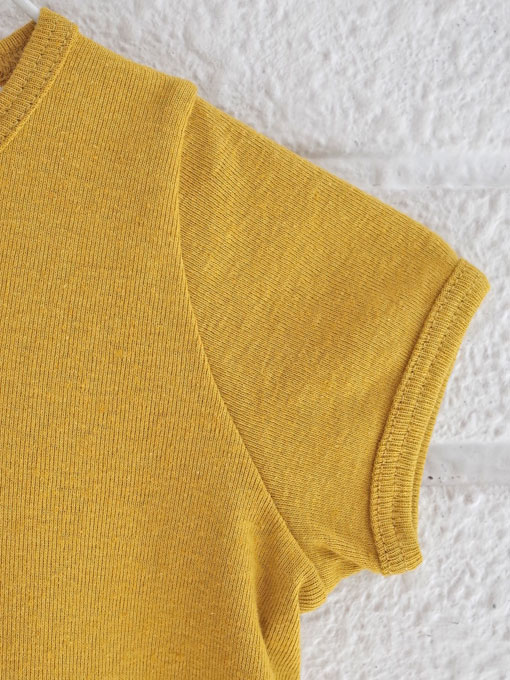 petit bateau プチバトー コットンリネンショートロンパース