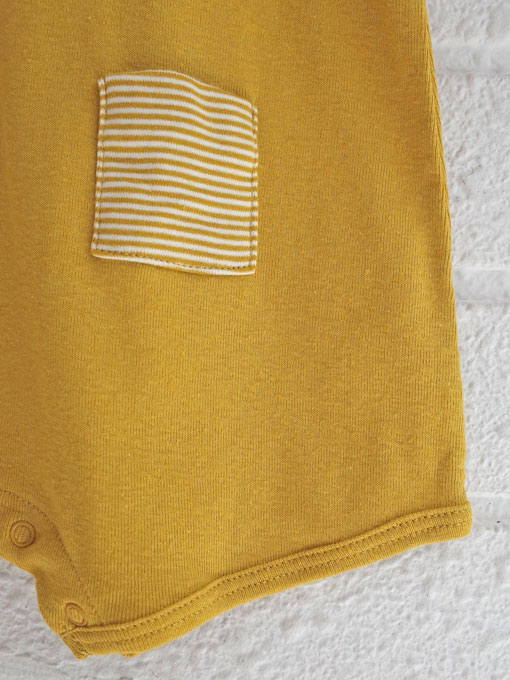 petit bateau プチバトー コットンリネンショートロンパース