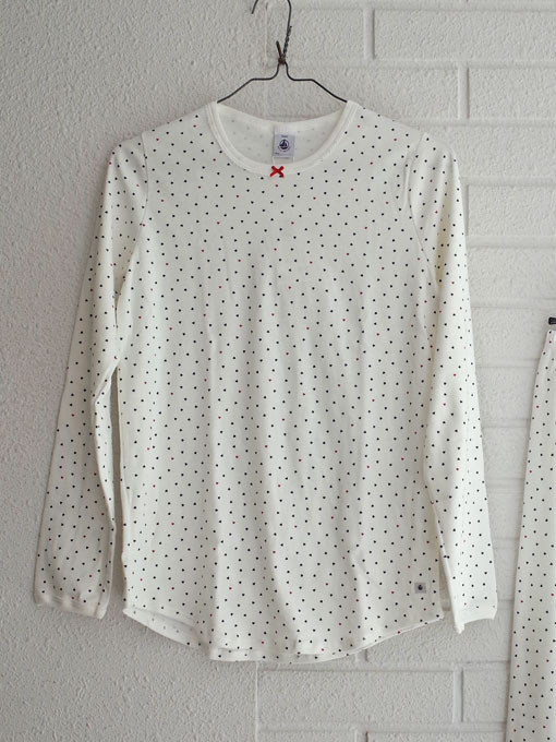 petit bateau プチバトー プリント長袖パジャマ