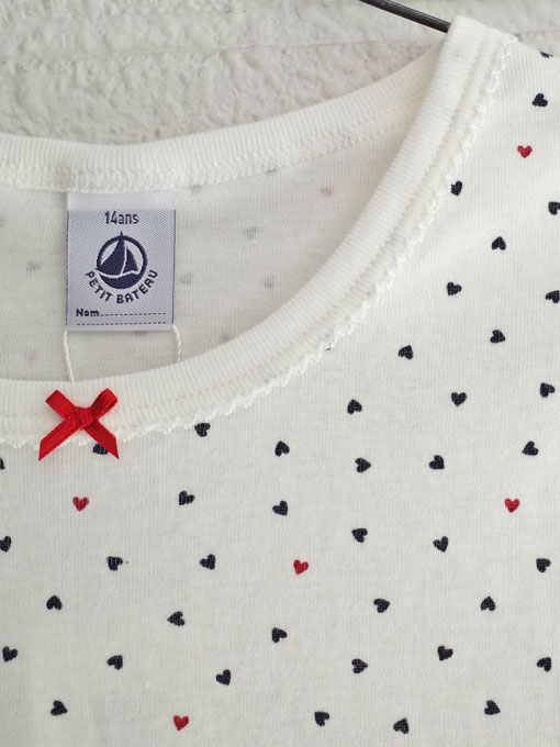 petit bateau プチバトー プリント長袖パジャマ
