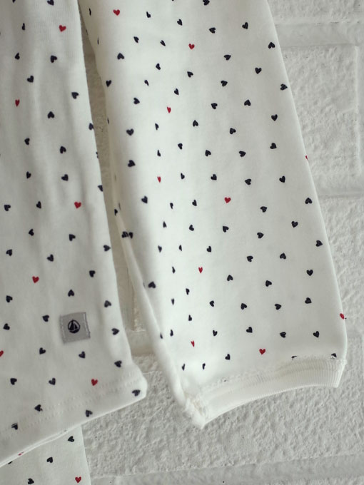 petit bateau プチバトー プリント長袖パジャマ