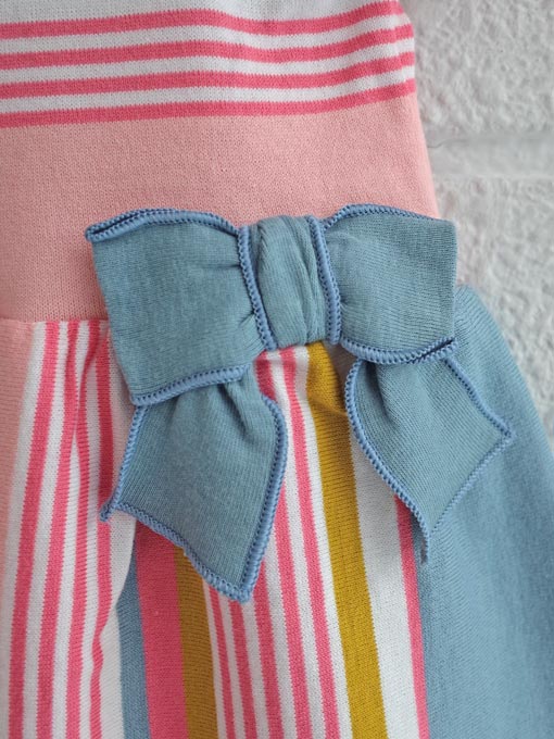 petit bateau プチバトー マルチボーダーワンピース