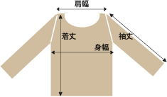 採寸 トップス